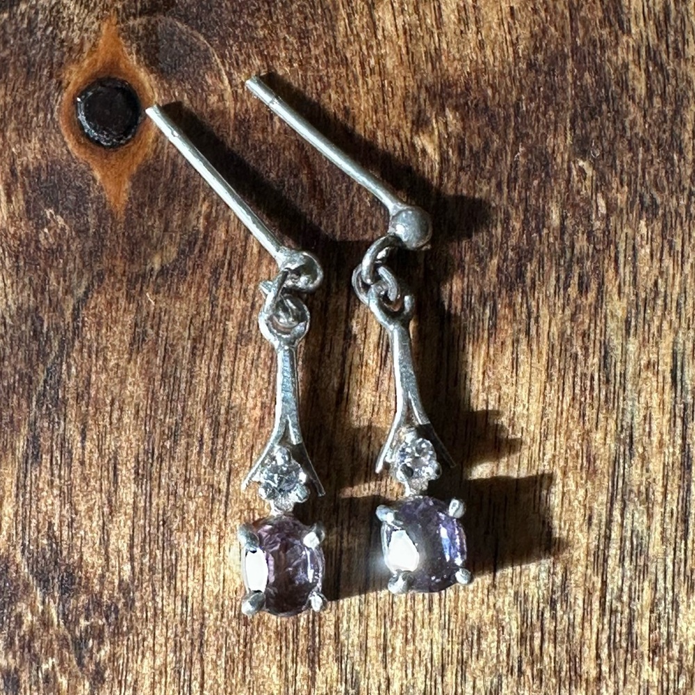 Sterling Silver 925 Antique Drop Earrings